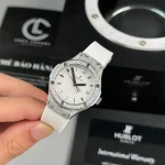 Hublot Classic Fusion Diamonds Moissanite Pave 33mm White Dial – Handcrafted Diamod - Image 2