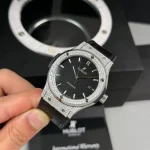 Hublot Classic Fusion Diamonds Moissanite Pave 42mm Dial Black – Customize Diamod - Image 3