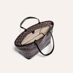 Goyard Goyardine Artois Tote PM Black Canvas & Chevroches Calfskin Palladium Hardware - Image 4