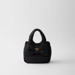 Padded Re-Nylon Mini-Bag With Bow