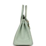Hermes Birkin 25 Vert D’Eau Matte Alligator Gold Hardware - Image 3