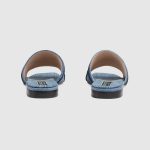 Womens slide sandal with Gucci script - Image 4