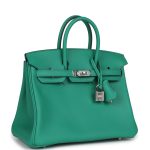 Hermes Birkin 25 Vert Vertigo Verso Swift Palladium Hardware - Image 2