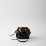 Prada Dangle Leather Top-Handle Mini-Bag