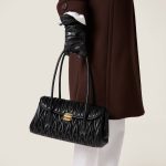 Matelassé nappa leather shoulder bag - Image 2