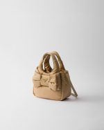Padded Re-Nylon Mini-Bag With Bow - Image 2