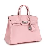 Hermes Birkin 25 Rose Sakura Swift Palladium Hardware - Image 2