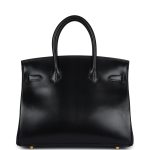 Hermes Birkin 30 Black Box Gold Hardware - Image 4