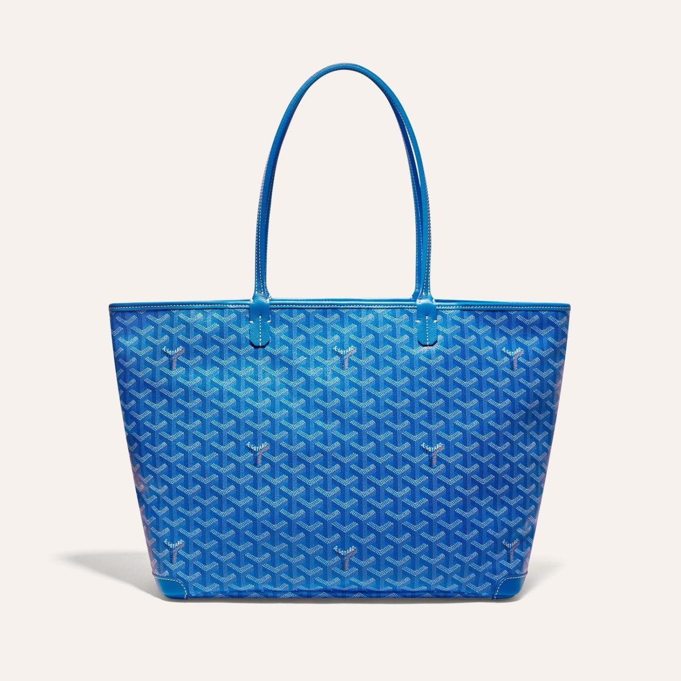 f509c36445dc244751c0abaac1e47e4059c05522 Goyard Artois Tote MM Sky Blue Goyardine Canvas & Chevroches Calfskin Palladium Hardware - Image 1