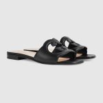 Womens Interlocking G slide sandal