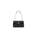 PUFFER SMALL CHAIN BAG IN QUILTED LAMBSKIN
