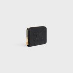 COMPACT ZIPPED WALLET CUIR TRIOMPHE IN SMOOTH CALFSKIN BLACK - Image 2