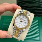 Rolex Datejust M126333-0016 41mm White Dial Yellow Gold Steel – VIP Version - Image 4