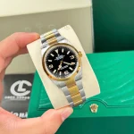 Rolex Explorer Two Tone Yellow Gold 124273 36mm Yellow Gold Black Dial – VIP Version - Image 2