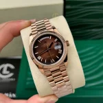 Rolex Day Date 36mm 128235 Chocolate Dial Rose Gold – VIP Version - Image 2