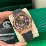 Rolex Oyster Perpetual Sky-Dweller M326235-0005 42mm Rose Gold Chocolate Dial – VIP Version - Image 3