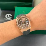 Rolex Oyster Perpetual Sky-Dweller M326235-0005 42mm Rose Gold Chocolate Dial – VIP Version - Image 9