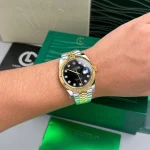 Rolex Datejust 126333-0006 41mm Black Dial Yellow Gold Steel – VIP Version - Image 5