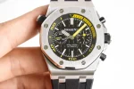 Audemars Piguet Royal Oak Offshore Diver Chronograph Black Yellow 26703ST 42mm – VIP Version - Image 2