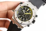 Audemars Piguet Royal Oak Offshore Diver Chronograph Black Yellow 26703ST 42mm – VIP Version - Image 4