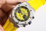 Audemars Piguet Royal Oak Offshore Diver Chronograph in Yellow 26703ST 42mm – VIP Version - Image 3