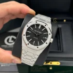 Audemars Piguet Royal Oak Frosted Gold 41mm Black Dial Steel – VIP Version - Image 4