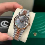 Rolex Datejust 126231 36mm Xà Cừ Tím Dial Rose Gold – VIP Version - Image 3