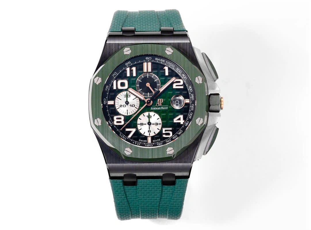 lucyluxury-vn-867 Audemars Piguet Royal Oak Offshore 26405ce 44mm Green – VIP Version - Image 1