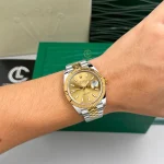 Rolex Datejust M126333-0010 41mm champagne Dial Yellow Gold Steel – VIP Version - Image 5
