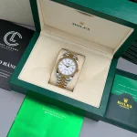 Rolex Datejust M126333-0016 41mm White Dial Yellow Gold Steel – VIP Version - Image 8