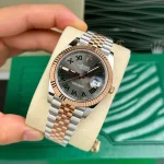 Rolex Datejust M126331-0016 41mm Wimbledon Demi Rose Gold Steel – VIP Version - Image 3
