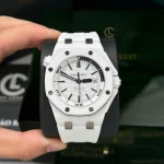 Audemars Piguet Royal Oak Offshore Diver 15707CE 42mm White Dial Ceramic – VIP Version - Image 3