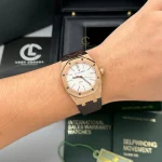 Audemars Piguet Royal Oak 15450OR 37mm White Dial Rose Gold – VIP Version - Image 5