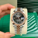 Rolex Datejust M126331-0016 41mm Wimbledon Demi Rose Gold Steel – VIP Version - Image 4