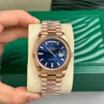 Rolex Day Date 228235-0085 40mm Blue Dial Rose Gold – VIP Version - Image 3