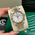 Rolex Datejust M126333-0016 41mm White Dial Yellow Gold Steel – VIP Version - Image 2