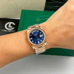 Rolex Day Date 228235-0085 40mm Blue Dial Rose Gold – VIP Version - Image 5
