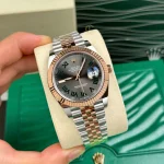 Rolex Datejust M126331-0016 41mm Wimbledon Demi Rose Gold Steel – VIP Version - Image 2