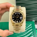 Rolex Day Date M228238-0004 40mm Black Dial Yellow Gold – VIP Version - Image 4