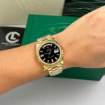 Rolex Day Date M228238-0004 40mm Black Dial Yellow Gold – VIP Version - Image 5