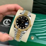 Rolex Datejust 126333-0006 41mm Black Dial Yellow Gold Steel – VIP Version - Image 4