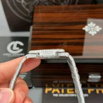 Patek Philippe Nautilus 5712/1A 40mm Blue Dial Full Moissanite Hongkong – Customize Diamod - Image 8