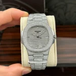 Patek Philippe Nautilus 5711/1A 40mm Full Moissanite – Customize Diamod - Image 5