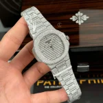 Patek Philippe Nautilus 5711/1A 40mm Full Moissanite – Customize Diamod - Image 2