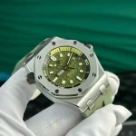 Audemars Piguet Royal Oak Offshore Diver 15720ST 42mm Green Dial – VIP Version - Image 4